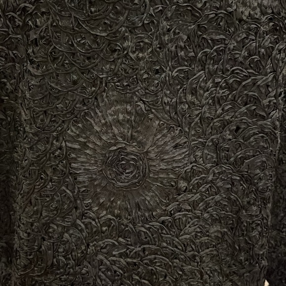 Vintage Black Ribbon Jacket Large - Picture 6 of 14